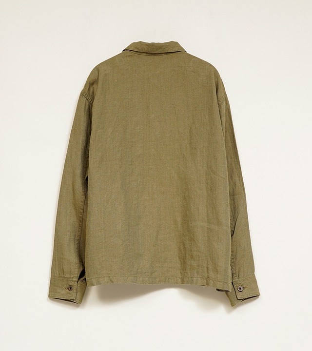 80520030207 Nigel Cabourn USMC CHORE JACKET - LINEN HERRINGBONE