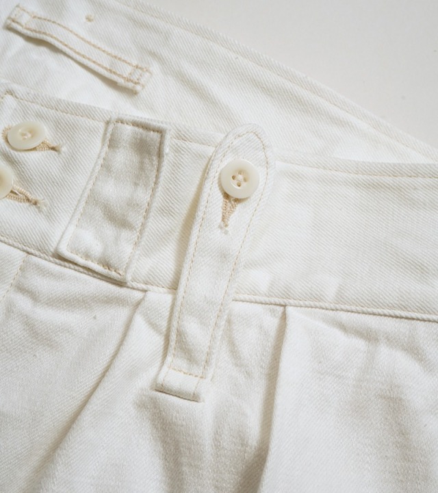 80520050031 Nigel Cabourn BRITISH ARMY PANT - WHITE DENIM