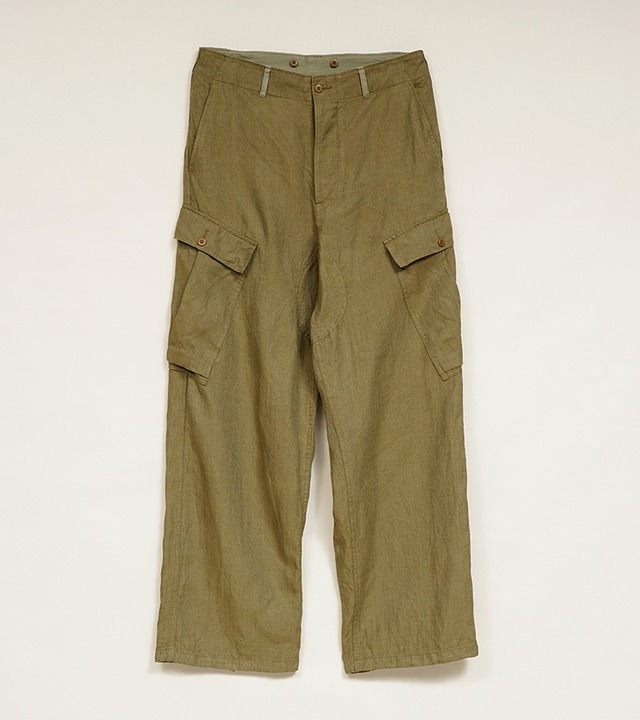 80520050207 Nigel Cabourn ROYAL NAVY CARGO PANT - LINEN