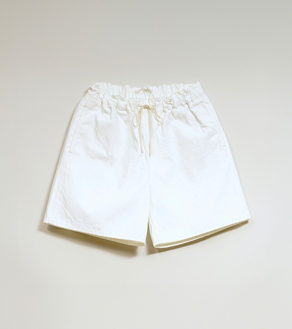 Nigel Cabourn NEW GYM PANT - WHITE DENIM