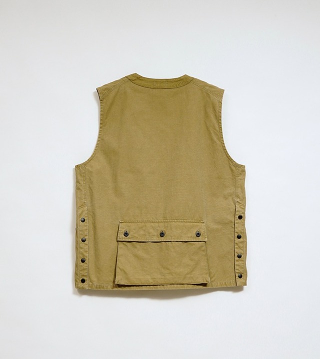 80520070000 Nigel Cabourn PULLOVER FISHING VEST - RIPSTOP