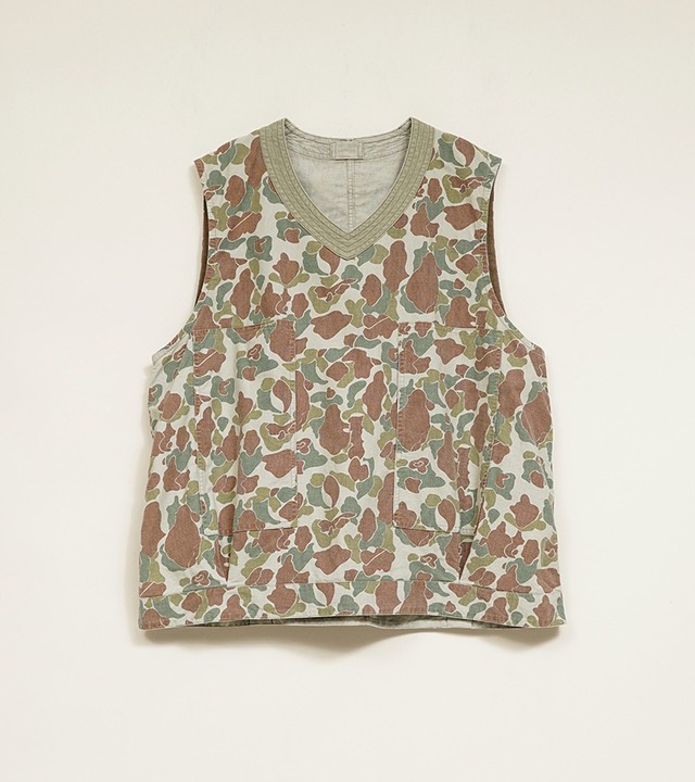Nigel Cabourn PULLOVER ARMY VEST - CAMO