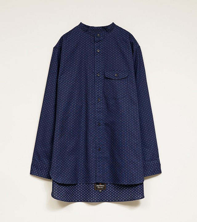 Nigel Cabourn FARMER STAND SHIRT - KASURI