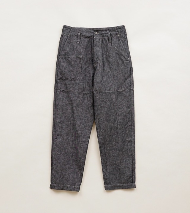 80521350020 Nigel Cabourn LYBRO PT02-02 ANGLED PANT - LINEN DENIM