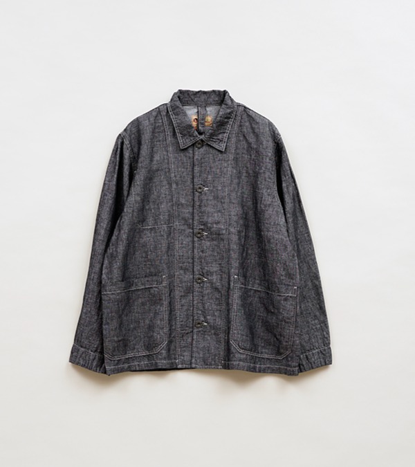 80521380020 Nigel Cabourn LYBRO JK03-02 CHORE JACKET - LINEN DENIM