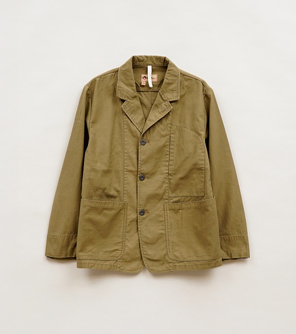 80521380030 Nigel Cabourn LYBRO JK04 WORK SUIT JACKET - SLUB