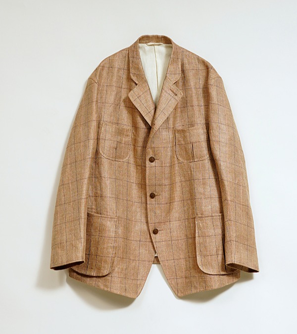 Nigel Cabourn OX’ed Silver RANCH WORKER JACKET - HEMP LINEN