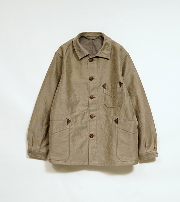 Nigel Cabourn OX’ed Silver FISHERMAN JACKET - KURE KAKISHIBU