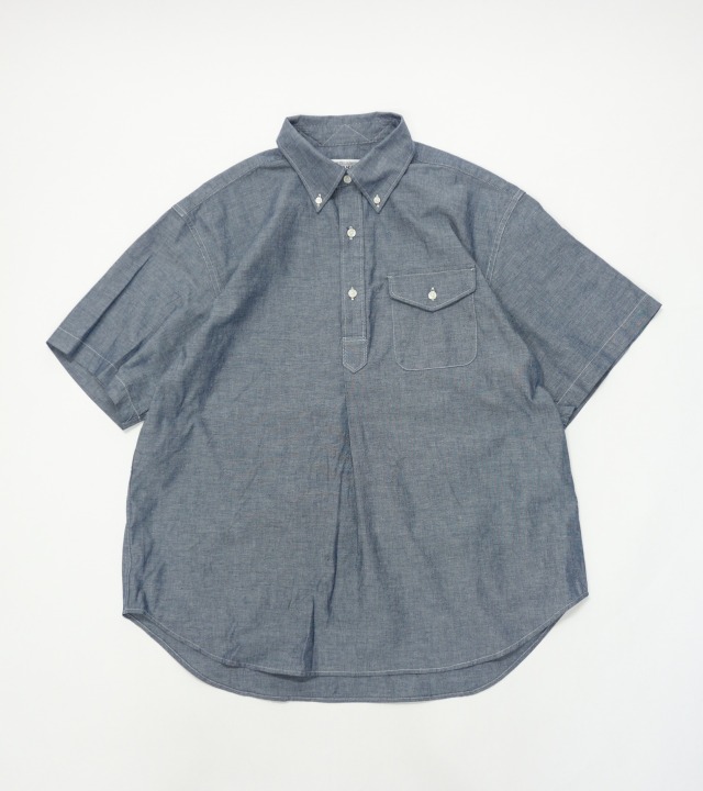 SX912 ENGINEERED GARMENTS WORKADAY Popover Shirt - Cotton Chambray