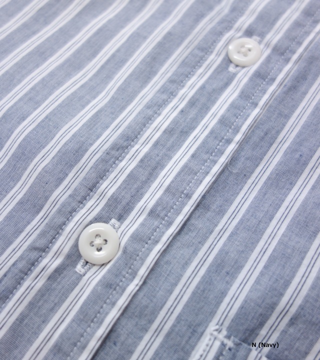 N25SG026 THE NORTH FACE PURPLE LABEL Mountain Striped Hooded Shirt