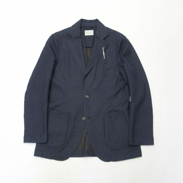 SPI001-TXD002-005 finjack (フィンジャック）　コットン　2B　ニットジャケット　ネイビー