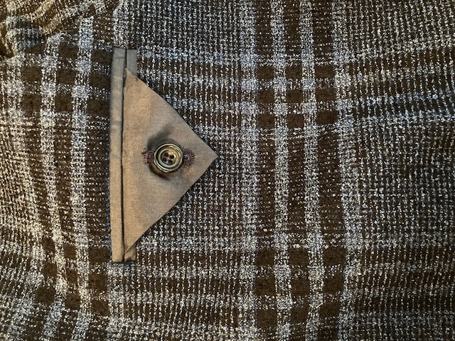 SARTORIO サルトリオ 四者混 ネイビーチェック ストレッチ 3Bジャケット