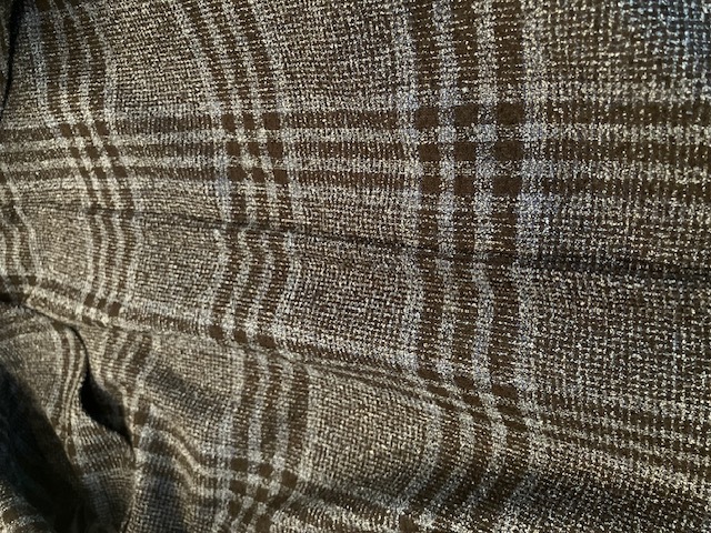 SARTORIO サルトリオ 四者混 ネイビーチェック ストレッチ 3Bジャケット