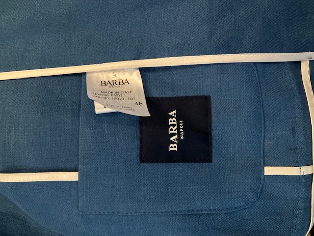 BARBA バルバ リネン 2Bライトシャツジャケット BROOK Online Store