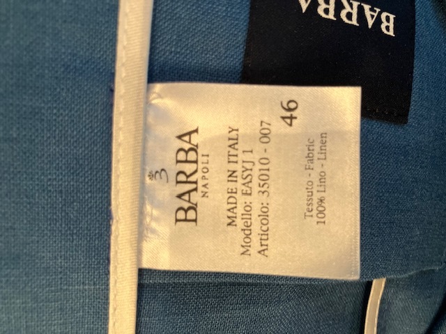 BARBA バルバ リネン 2Bライトシャツジャケット BROOK Online Store