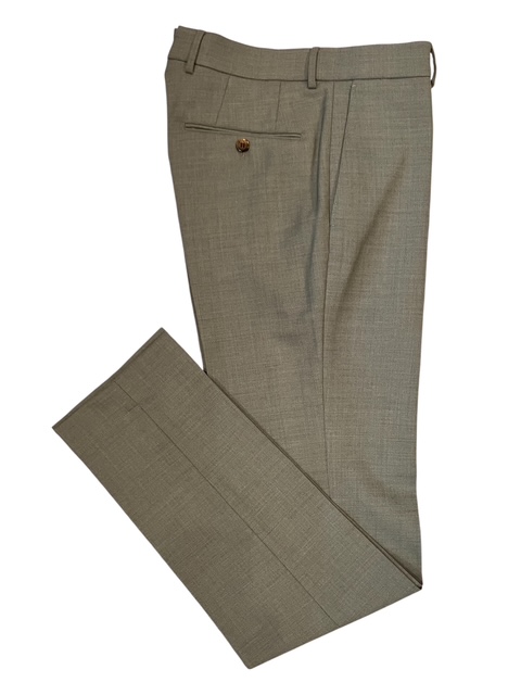 INCOTEX ウールキャンバス ノープリーツスラックス 1T0080