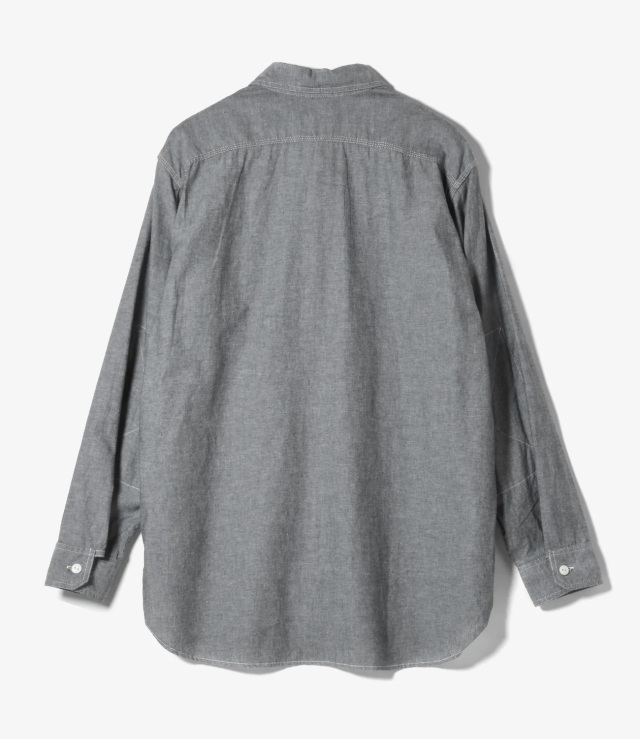 SW025 ENGINEERED GARMENTS Work Shirt - Cotton Chambray エンジニ