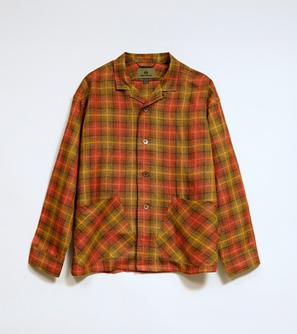 Nigel Cabourn FRENCH CHORE JACKET - HEMP CHECK