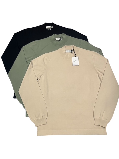 Gran Sasso グランサッソ ソフトコットン モックネックニット