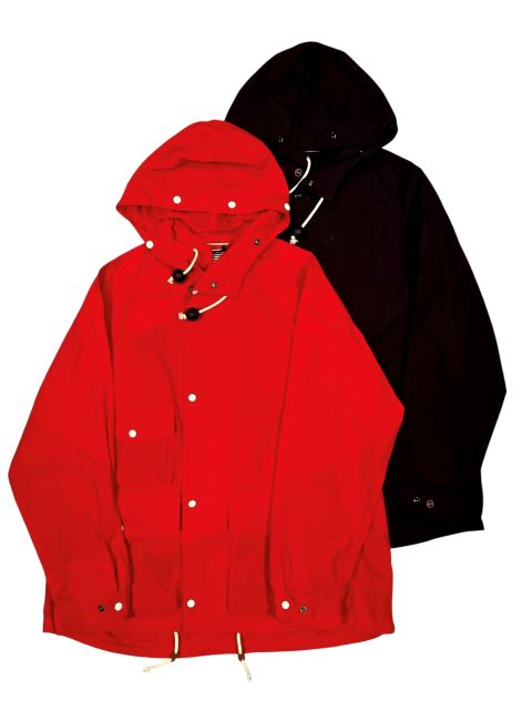 L'impermeabile リンペルメアビレ ワックスドコットン 撥水フーデッドブルゾン