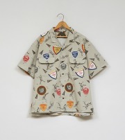 80500011210 Nigel Cabourn OPEN COLLAR SHIRT - WABASH