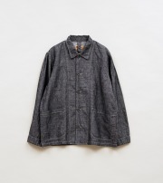 80500030004 Nigel Cabourn FRENCH WORK JACKET - LINEN PIN OX