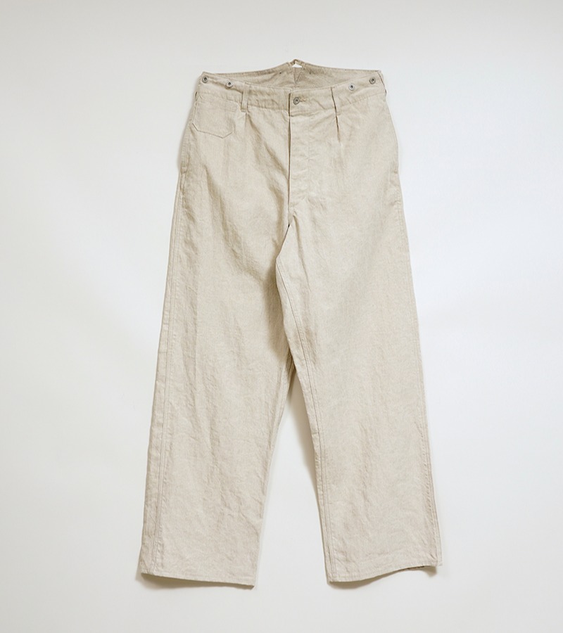 Nigel Cabourn 30s FRENCH WORK PANT - LINEN NIDOM