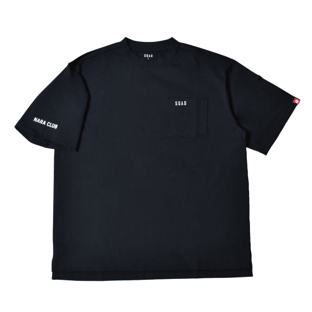 【奈良クラブ×SQAD】リラックスドフィットハーフスリーブTシャツ［ブラック］