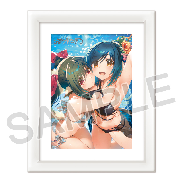 『うたわれるもの』甘露樹箔押しサイン入り描き下ろし複製原画「クオン＆ネコネ 2026」
