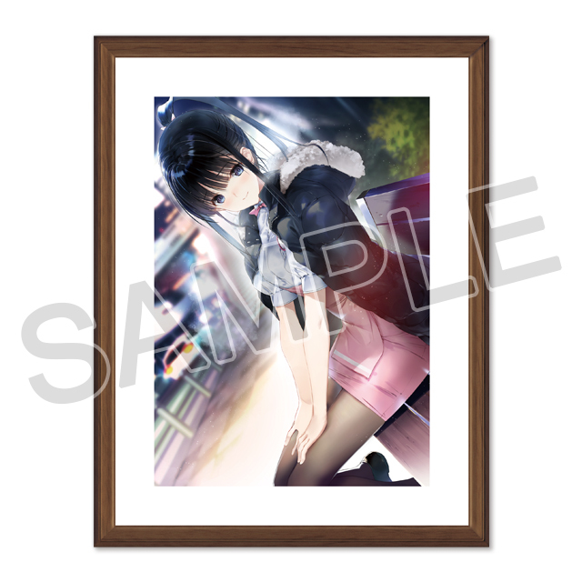 WHITE ALBUM2 なかむらたけし箔押しサイン入り複製原画 小木曽雪菜