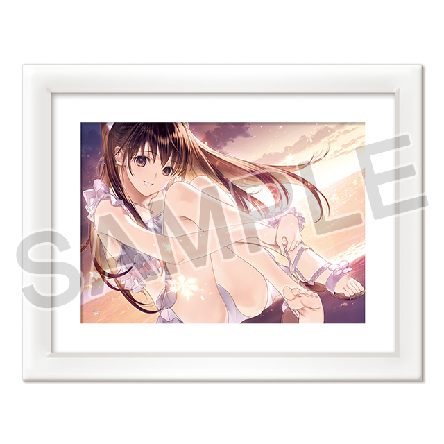 『WHITE ALBUM2』なかむらたけし箔押しサイン入り描き下ろし複製原画「小木曽雪菜 2025 SUMMER」
