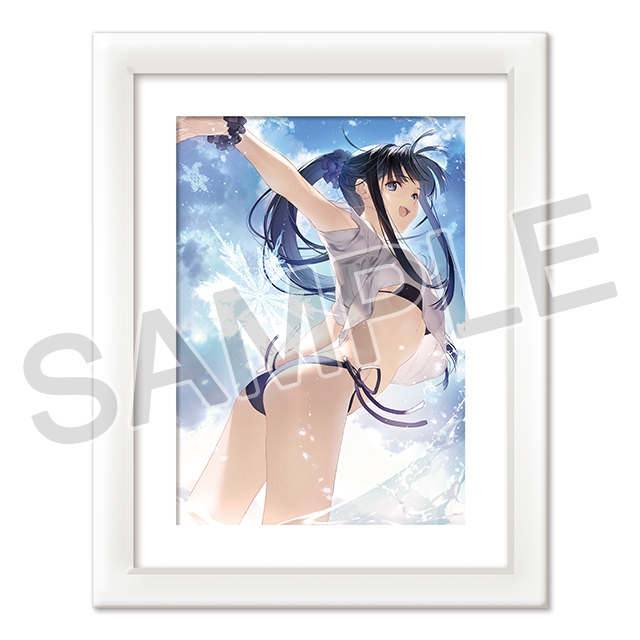 『WHITE ALBUM2』なかむらたけし箔押しサイン入り描き下ろし複製原画「冬馬かずさ 2024 SUMMER」