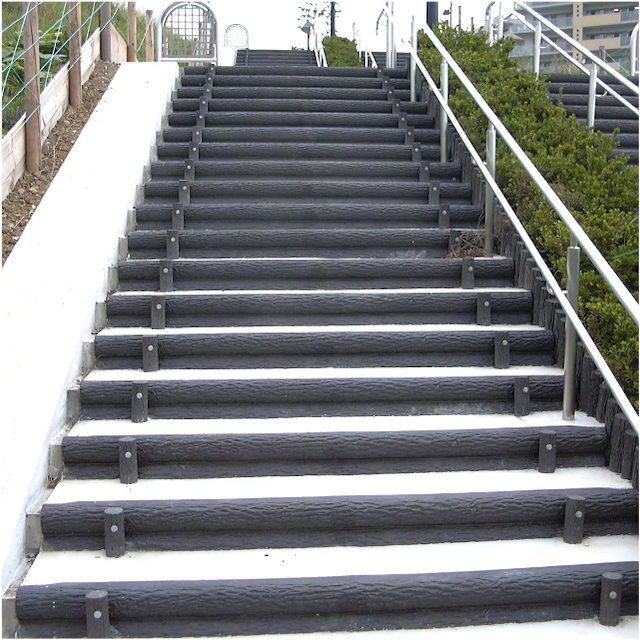 二本組木階段《丸太仕様》 建資Low