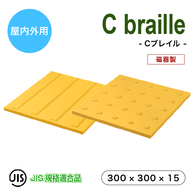 磁器製点字タイル【300×300×15】 建資Low