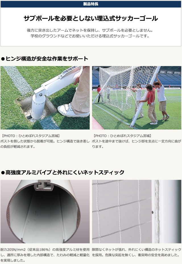 サッカー ゴール 一般用 ジュニア 建資low ケンシロウ