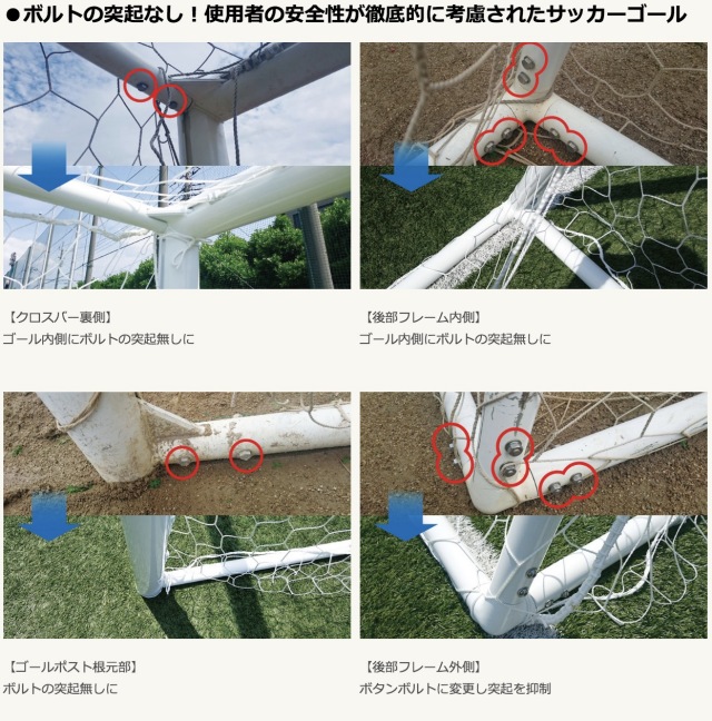 値下げしました！全建会ヘルスウェーブゴールド　ジュニア サッカー ゴール 一般用 ジュニア 【建資LOW】ケンシロウ