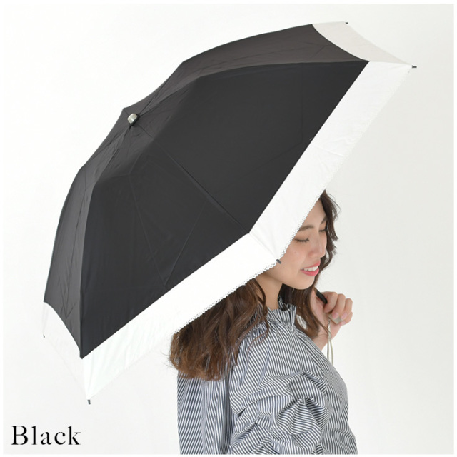 【55cm】【遮光率100】日傘 折りたたみ 完全遮光 晴雨兼用 バイカラー|傘・日傘の通販 Storybox 【55cm】【遮光率100】日傘 折りたたみ 完全遮光 晴雨兼用 バイカラー|傘・日傘の通販 Storybox