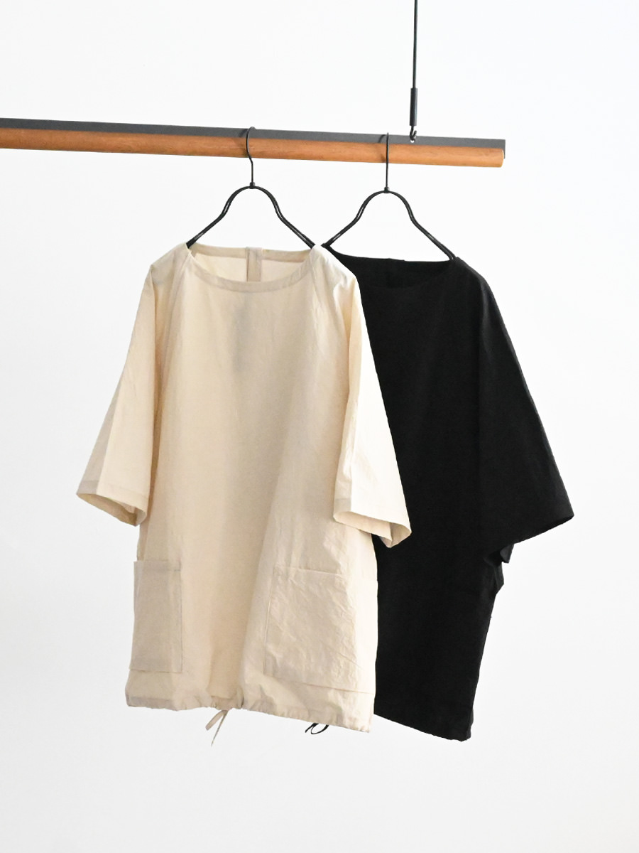 HAVERSACK (ハバーサック)　C/Lタイプライター クルーネック 半袖ラグランシャツ