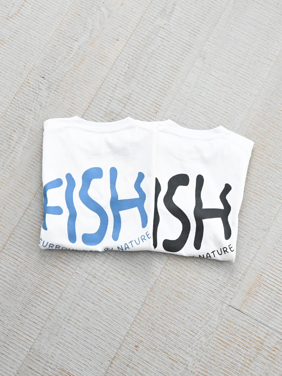 FiSH'S (フィッシュ)　 ウェーブロゴ プリントTee #D
