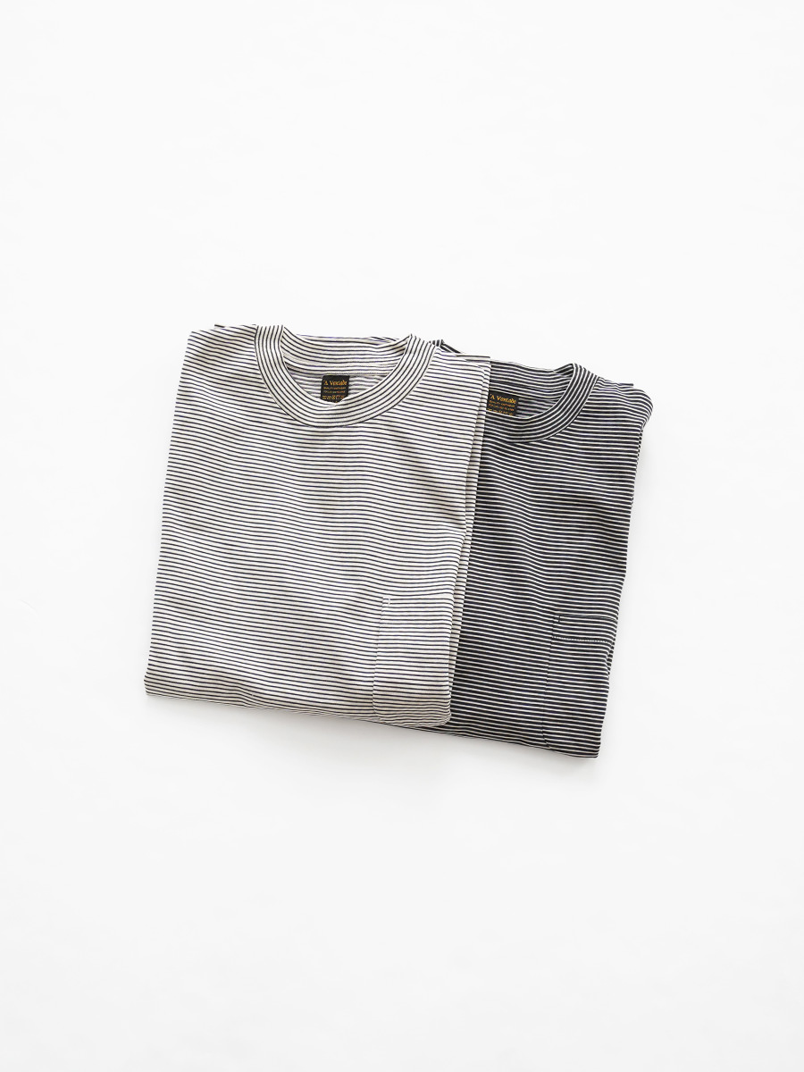 新品未使用タグ付A Vontade Compact BorderT-Shirts A Vontade（アボンタージ) Compact Border T-Shirts SS VTD-0635-CS