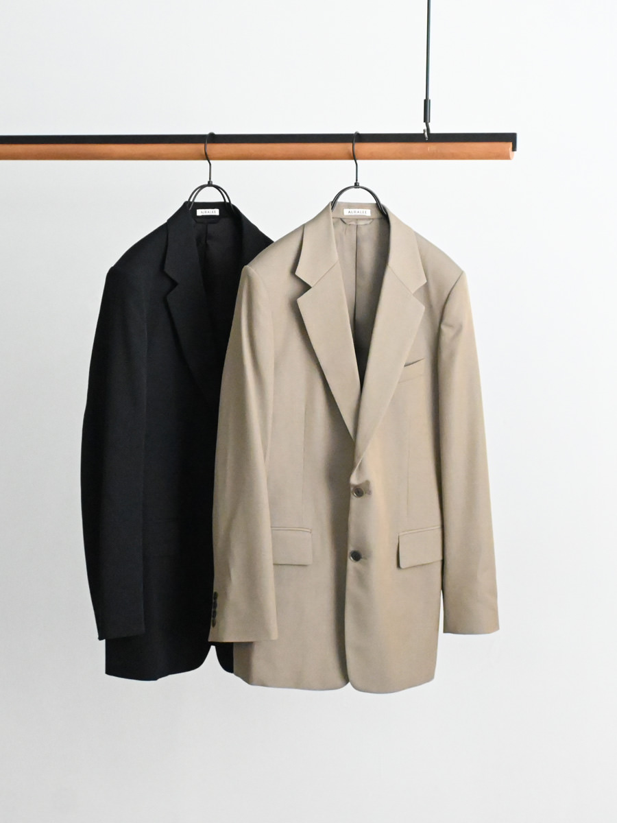 オーラリー25ss LIGHT WOOL MAX GABARDINE ジャケット AURALEE＞LIGHT WOOL MAX GABARDINE JACKET | MAKES ONLINE STORE