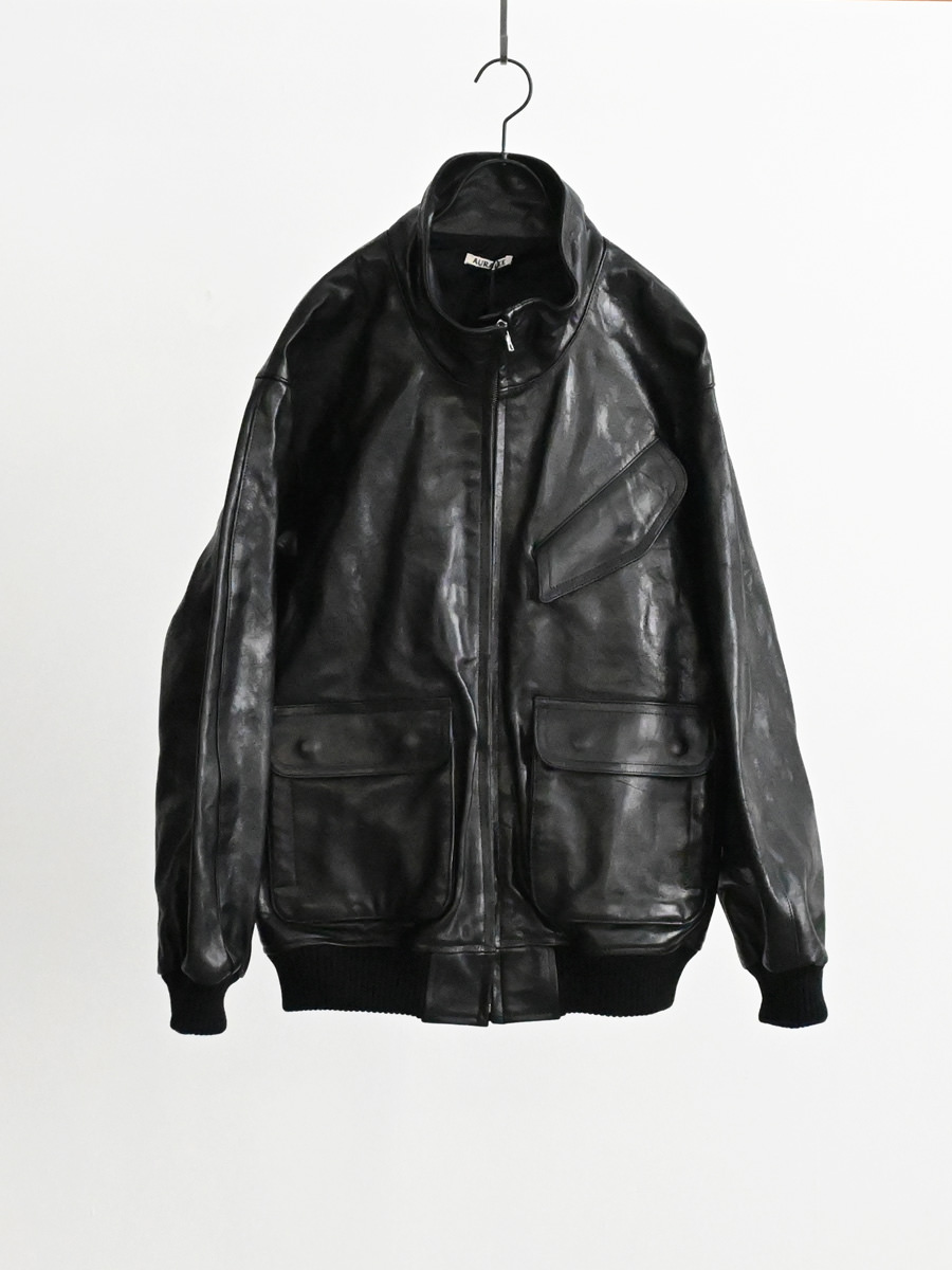 AURALEE オーラリー LAMB LEATHER ZIP BLOUSON 2 AURALEE【オーラリー】Lamb leather zip blouson 