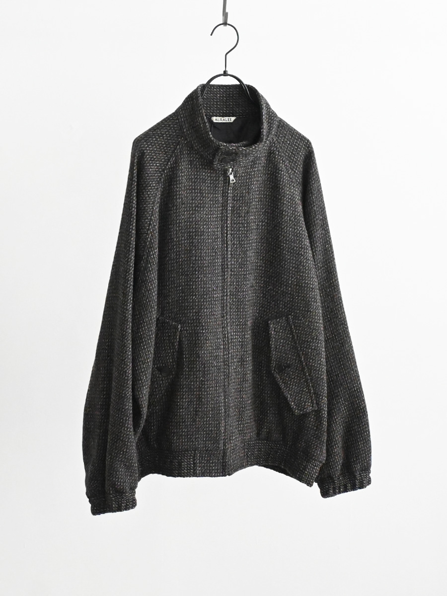 AURALEE (オーラリー) ALPACA WOOL SILK TWEED ZIP BLOUSON
