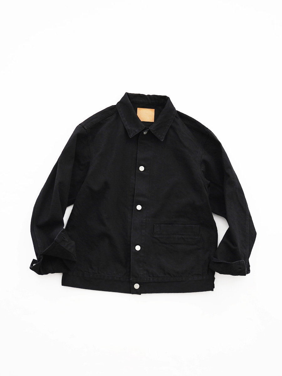 HATSKI (ハツキ)　Black Denim Jacket HTK-23011-B-