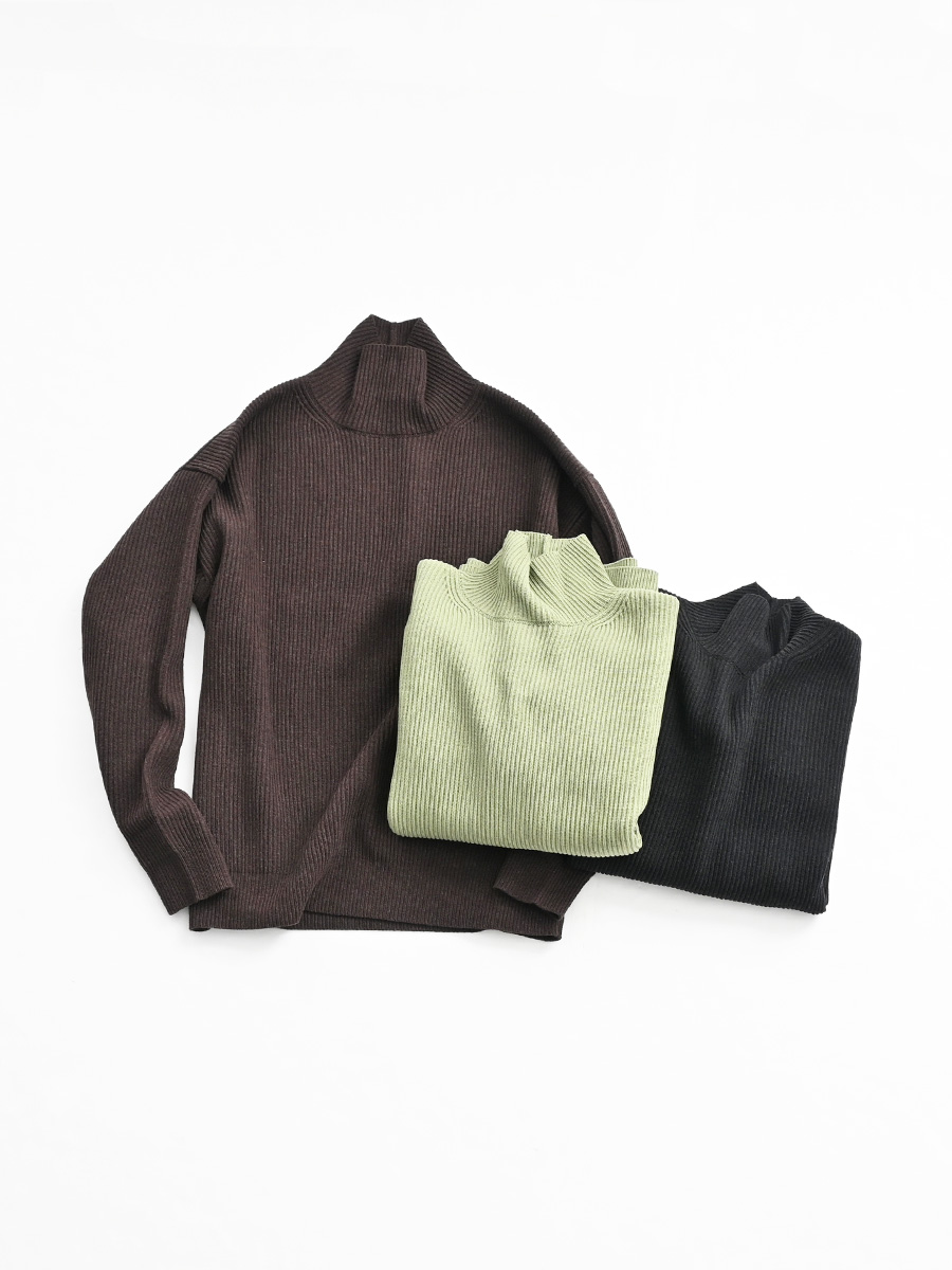 AURALEE (オーラリー)　SUPER FINE WOOL RIB KNIT TURTLE