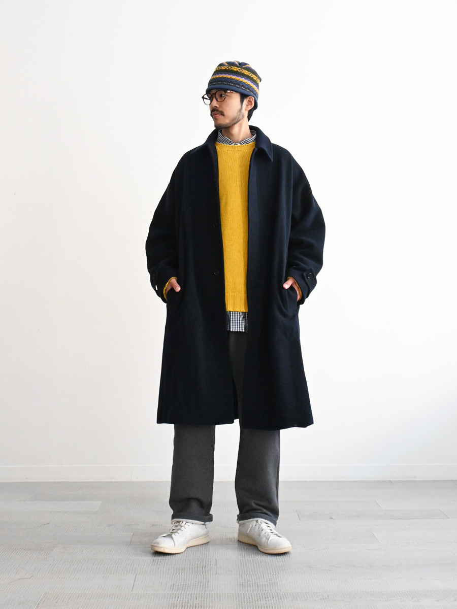 ONE fifth ウールコート ONE FIFTH (ワンフィフス) ウールメルトン・ステンカラーコート