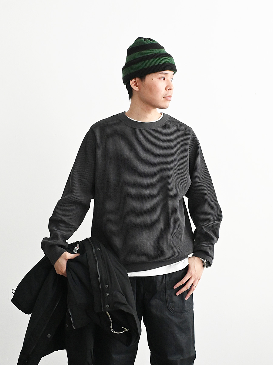 A Vontade（アボンタージ) Big Waffle Crew Top VTD-0637-CS