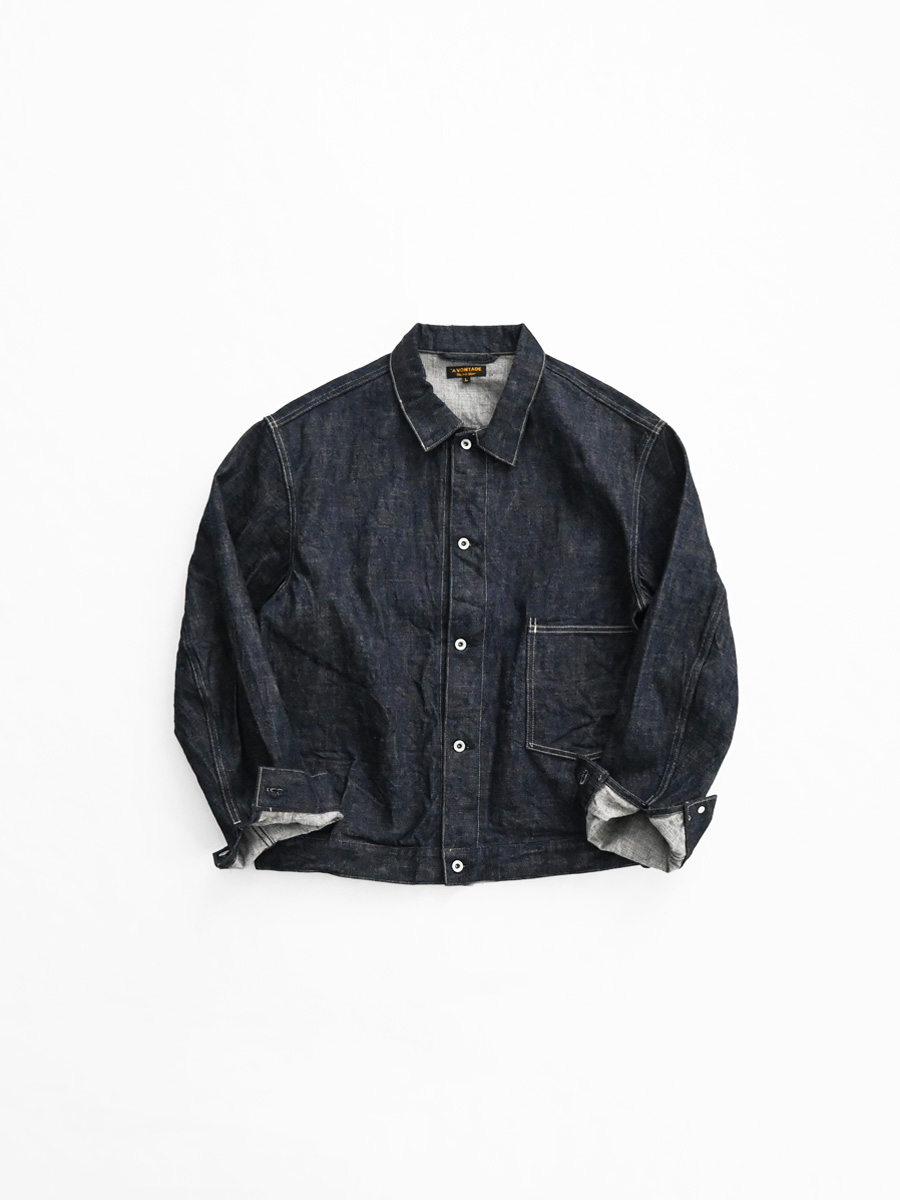 A Vontade（アボンタージ) Coal Mine Denim Blouse -13.5oz Selvedge