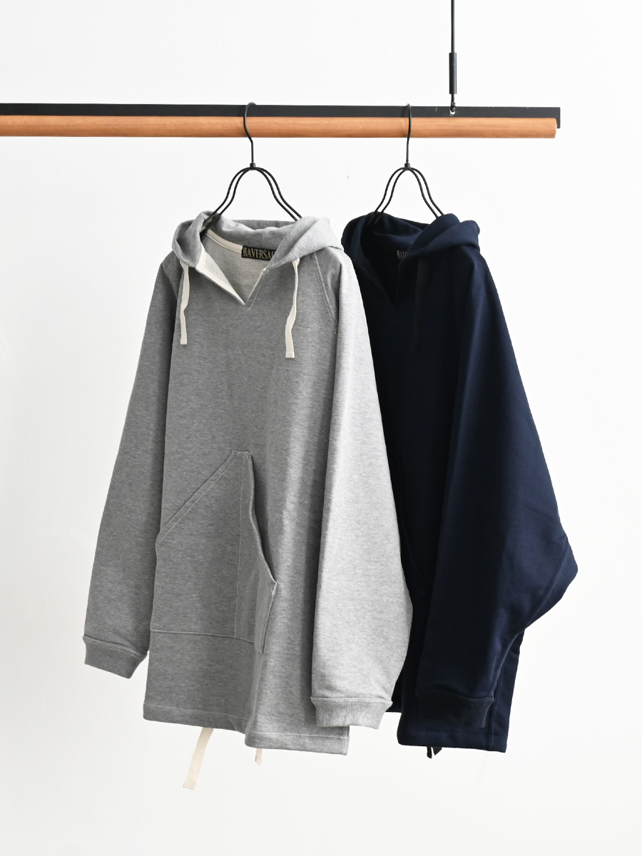 HAVERSACK ハイゲージ裏毛 ラグランパーカー