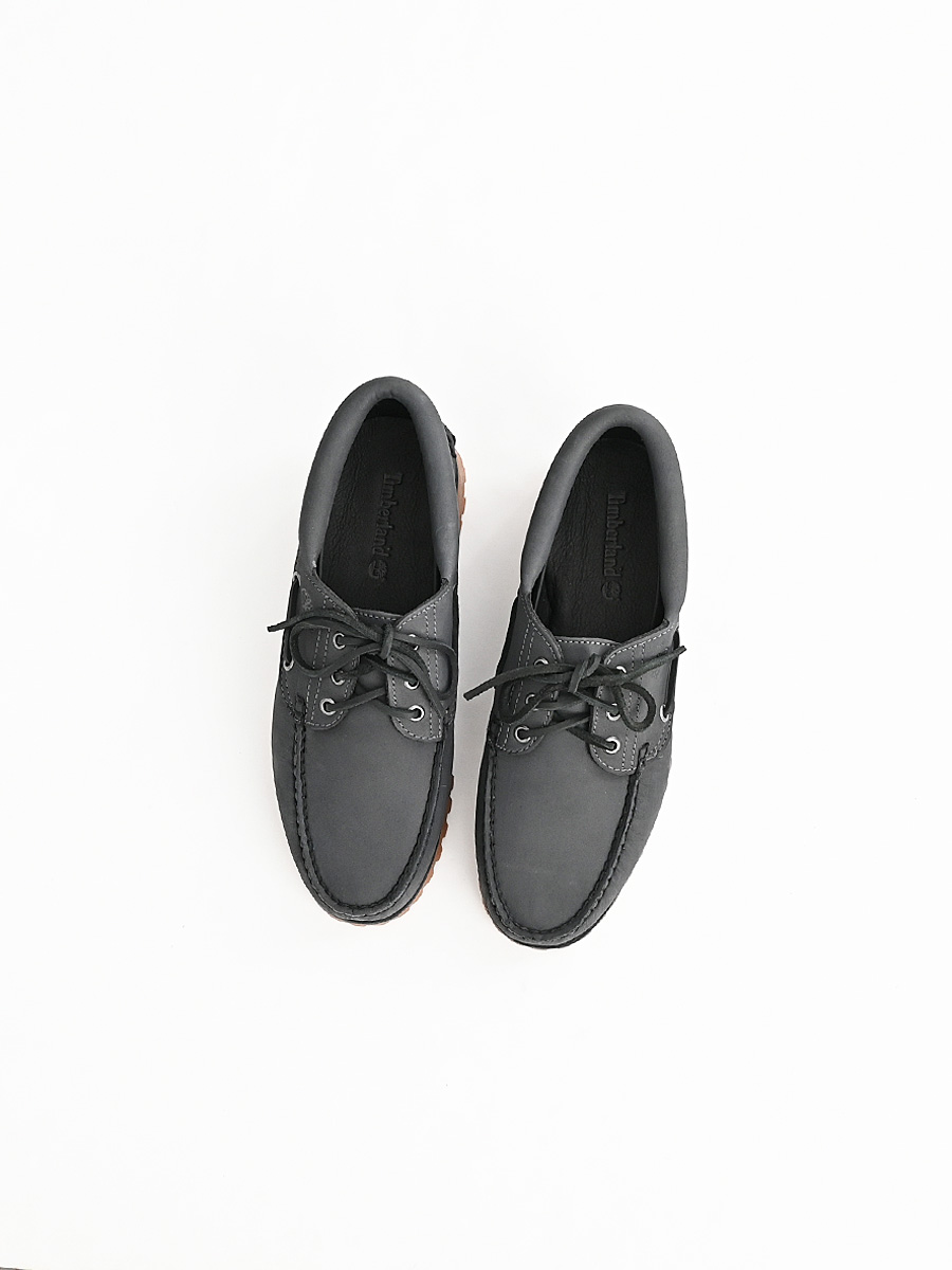 Timberland (ティンバーランド)　3-EYE LUG HANDSEWN BOAT SHOE - DARK GRAY NUBUCK